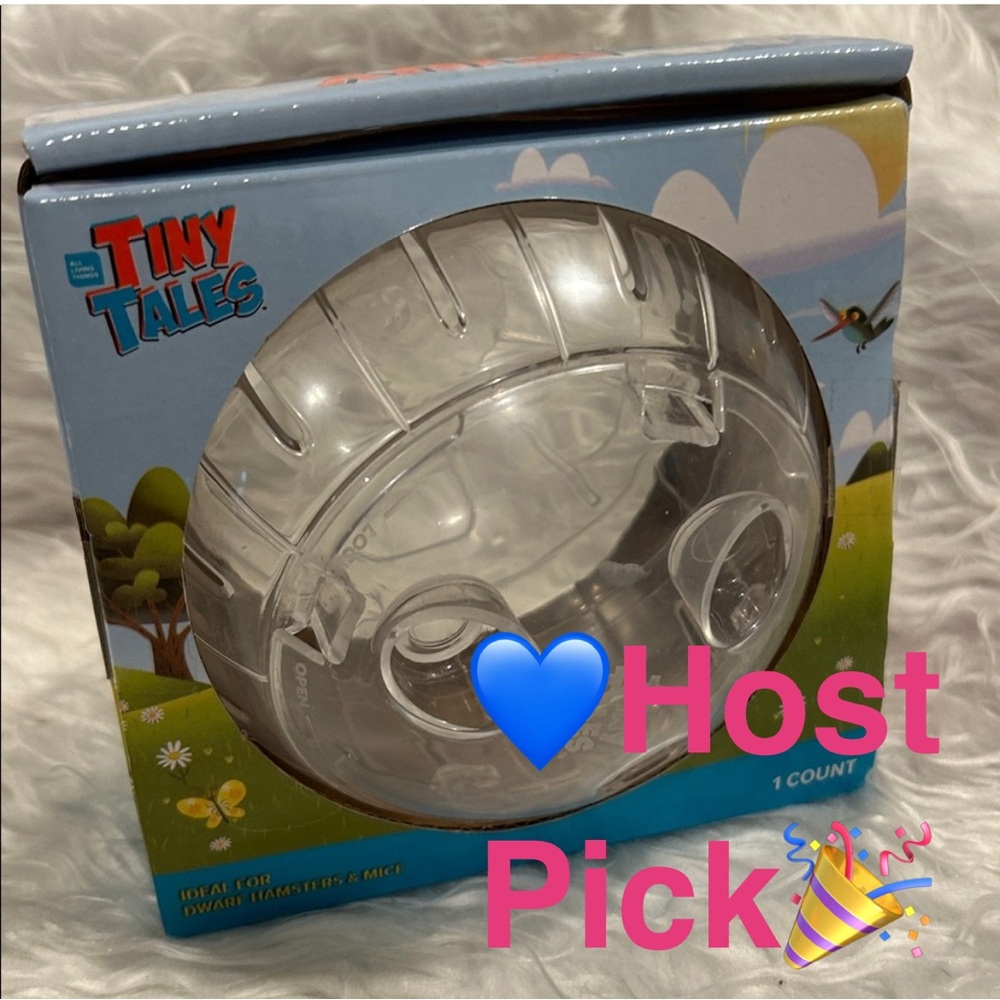 New Pet Exercise Ball for Small Animals 5” Clear Ball Great for Hamsters & Mice - Picture 4 of 5
